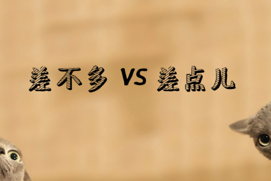 差不多-VS-差点儿