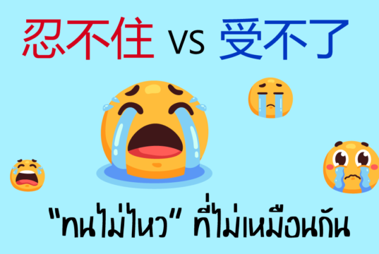 忍不住 vs 受不了
